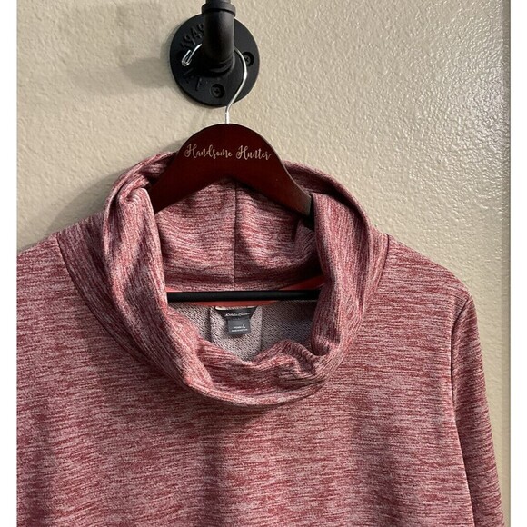 Eddie Bauer Womens L Red Long Sleeve Sweatshirt Cowl Neck Outdoors E - Picture 5 of 6